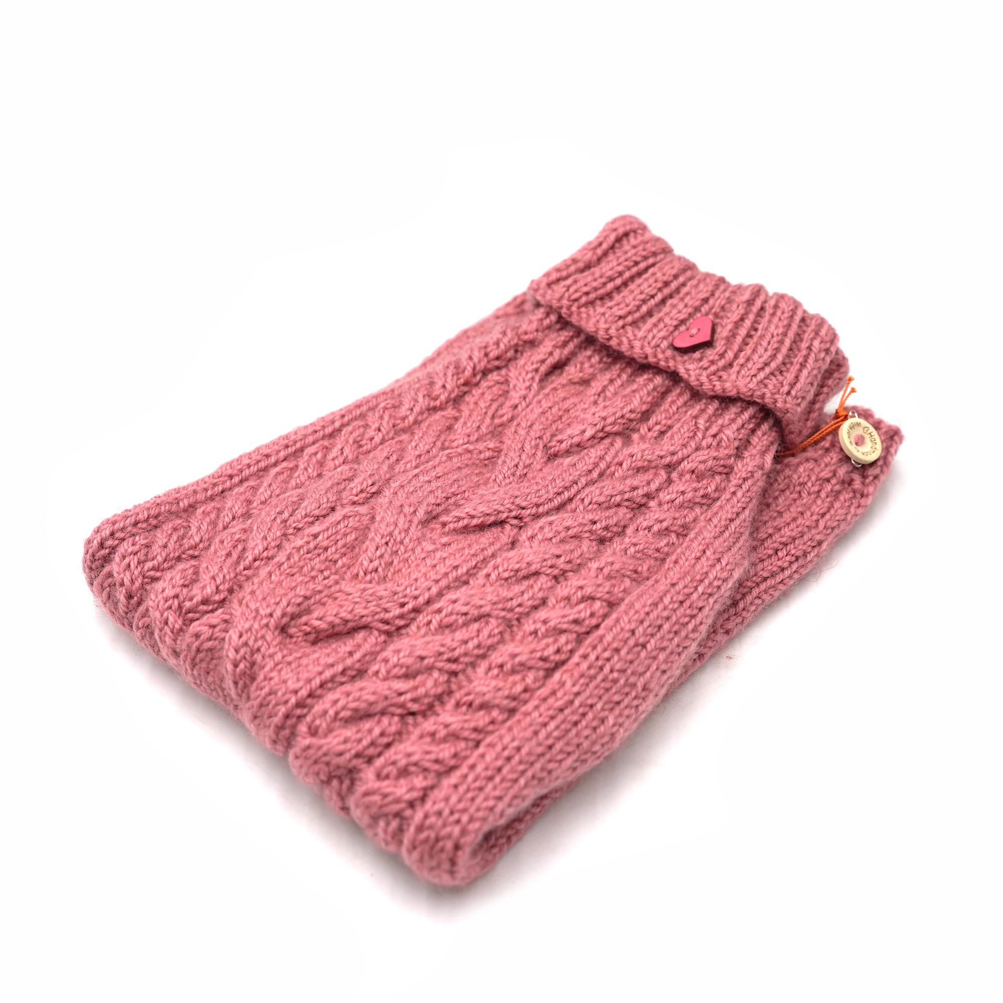 Pullover 42cm Altrosa (lang gestrickten Bauch)