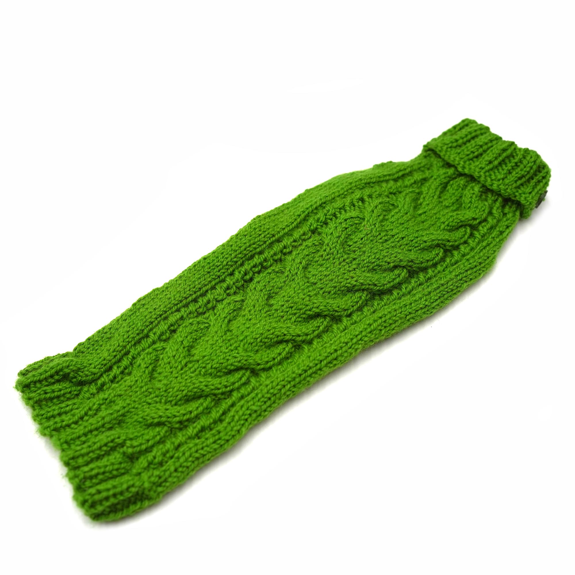 Pullover 35cm Moosgrün (lang gestrickter Bauch)