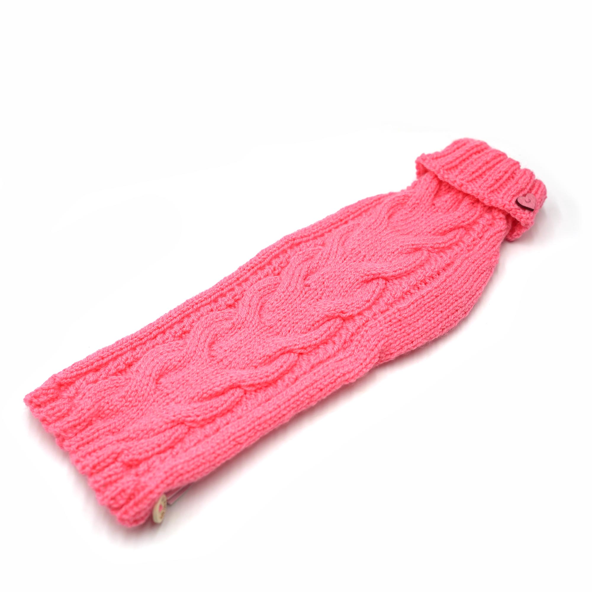 Pullover 38cm Neon Pink (lang gestrickten Bauch)