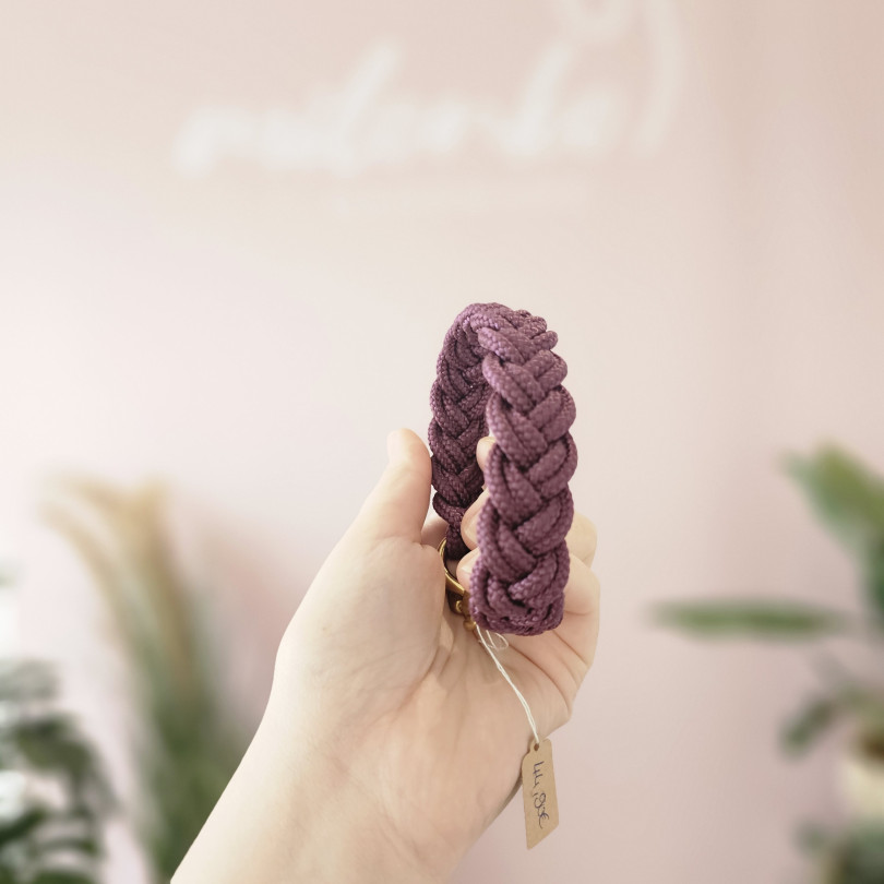HU22cm Mini Mini geflochten Aubergine