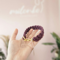 HU22cm Mini Mini geflochten Aubergine