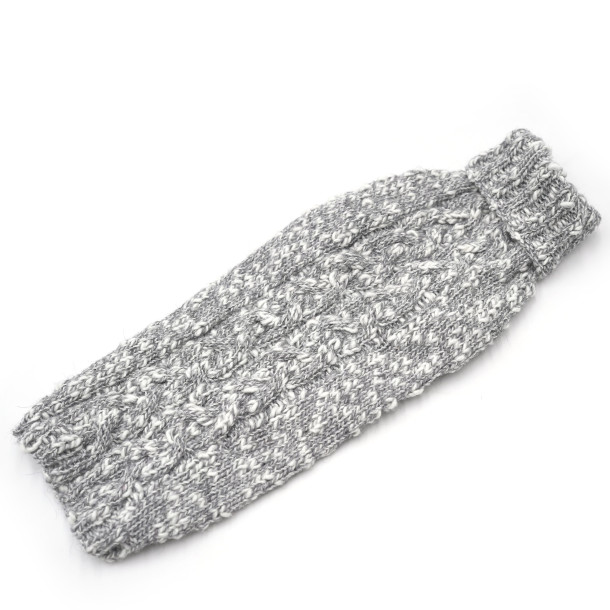 Pullover 38cm Grau x Weiß