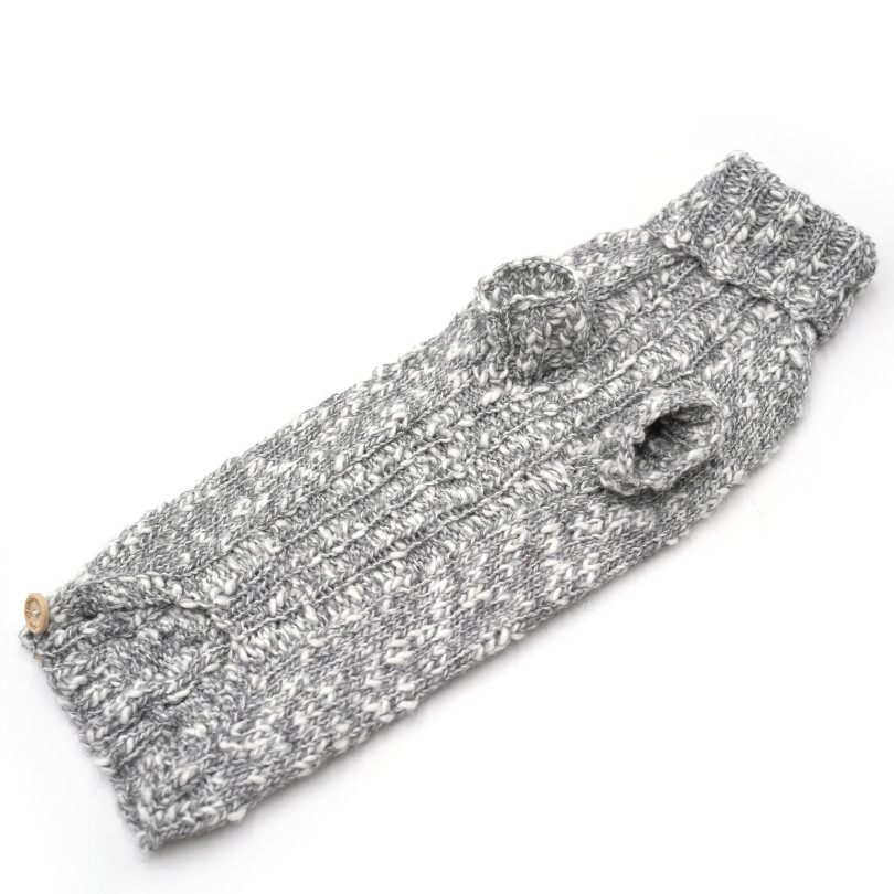 Pullover 40cm Grau x Weiß (leichter Pullover)